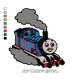 Thomas the Train Embroidery Design 03